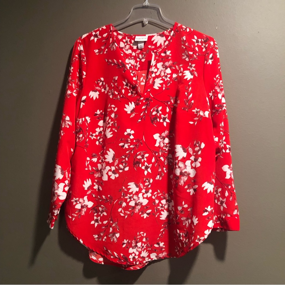 Ava & Viv Floral Top 1X